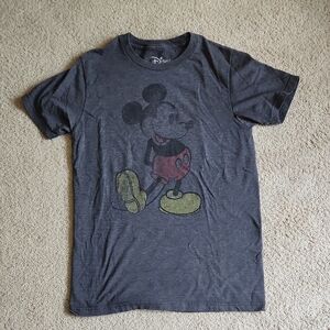 Disney Charcoal Tee with Mickey Mouse Design